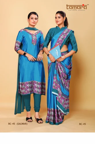 Butter Crape NGO Worker Uniform Saree
